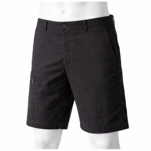 Greg Norman Golf Shorts Men’s 36 Black Flat Front Cargo Five Iron